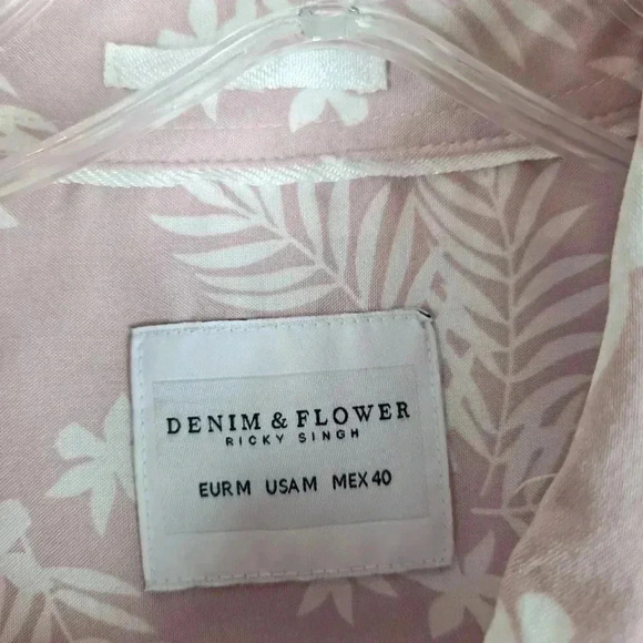 NWT DENIM & FLOWER Size Medium 100% Viscose - Picture 3 of 7